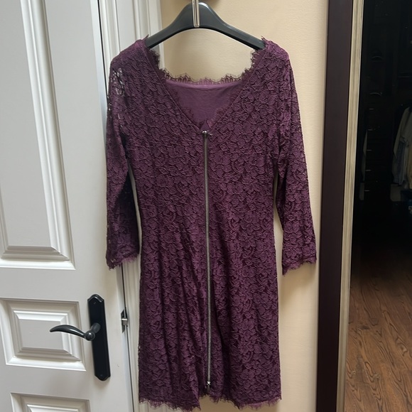Burgundy DVF Zarita dress - Picture 3 of 3